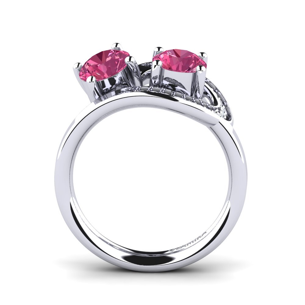Turmalina rosa Anillo Corissa