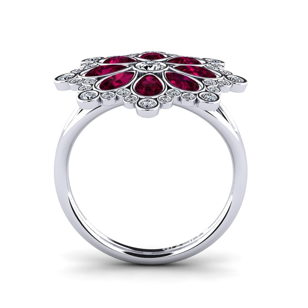 Weiß-Silber Ring Cornichel