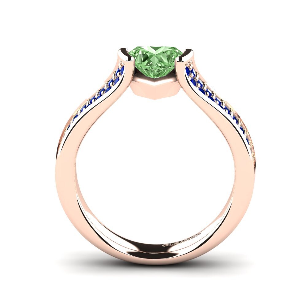 Diamante Verde Anillo de compromiso Cosenza