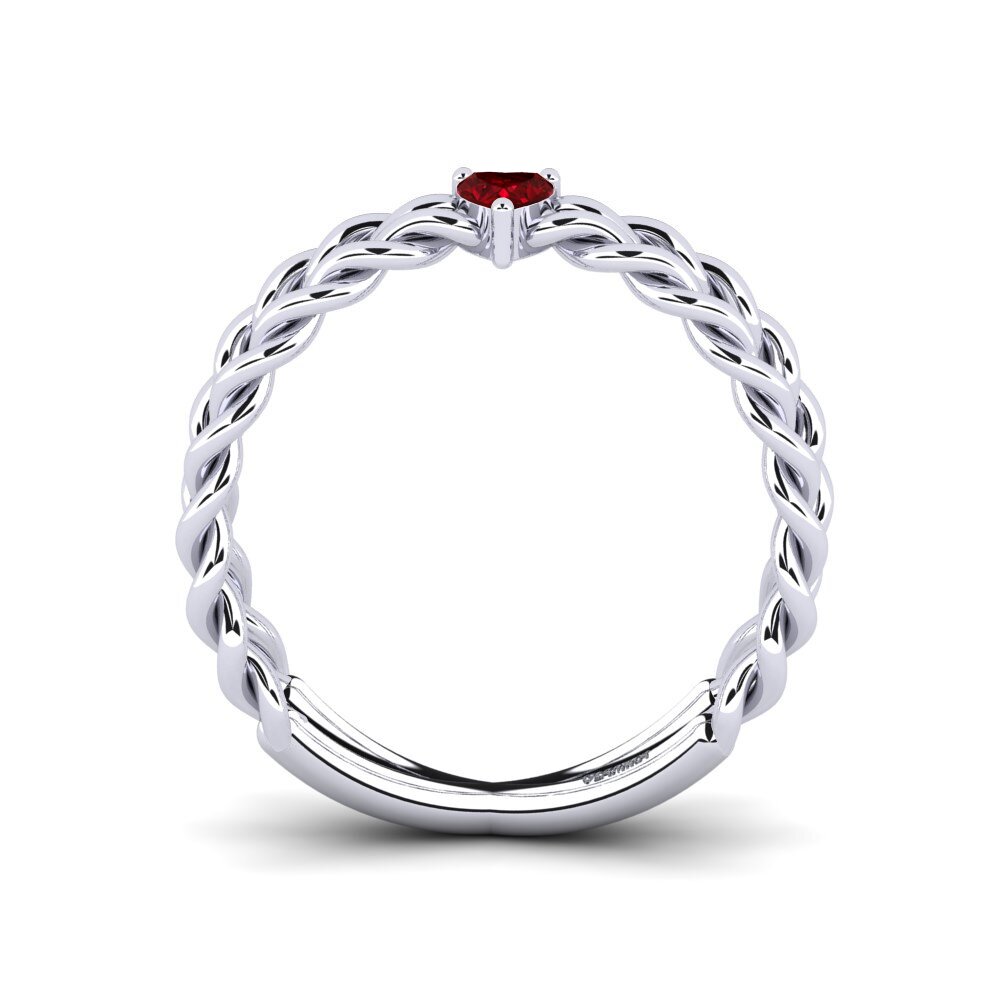 Zircone Rosso Anello Cosete