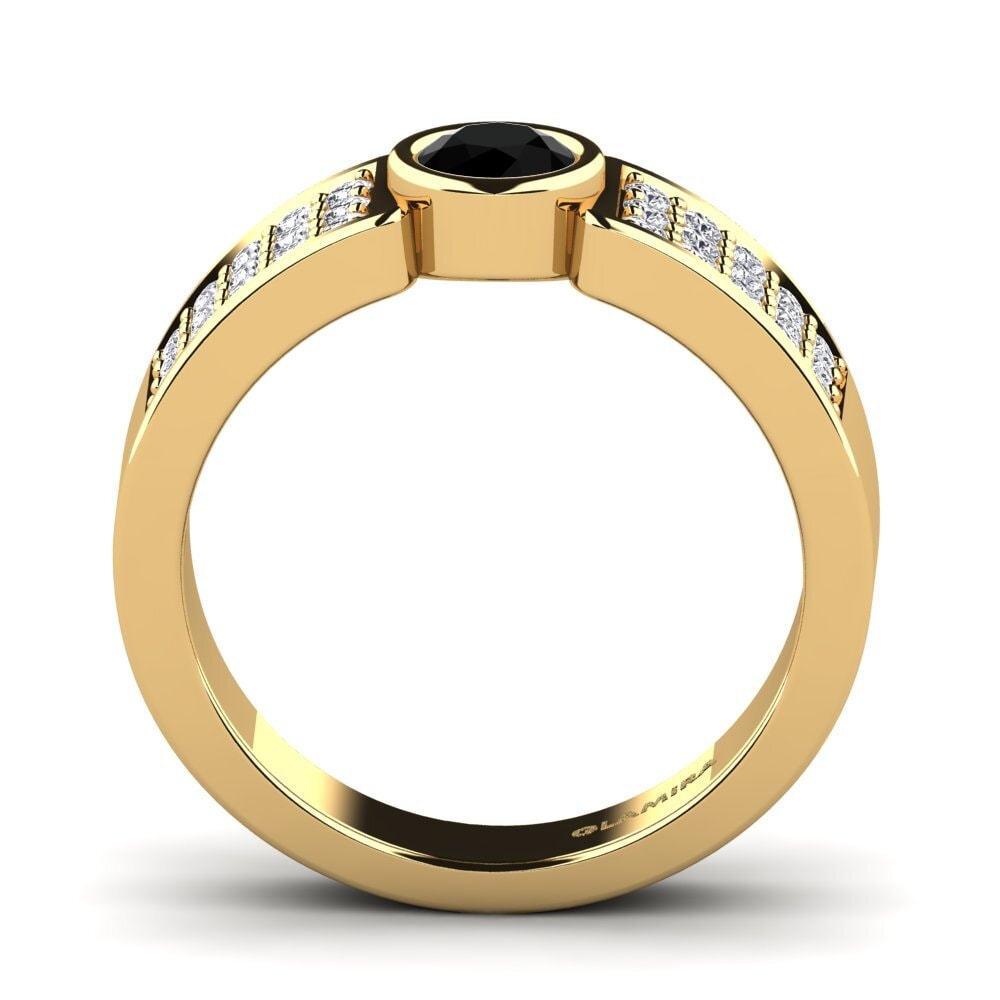 Black Sapphire Engagement Ring Cosmence