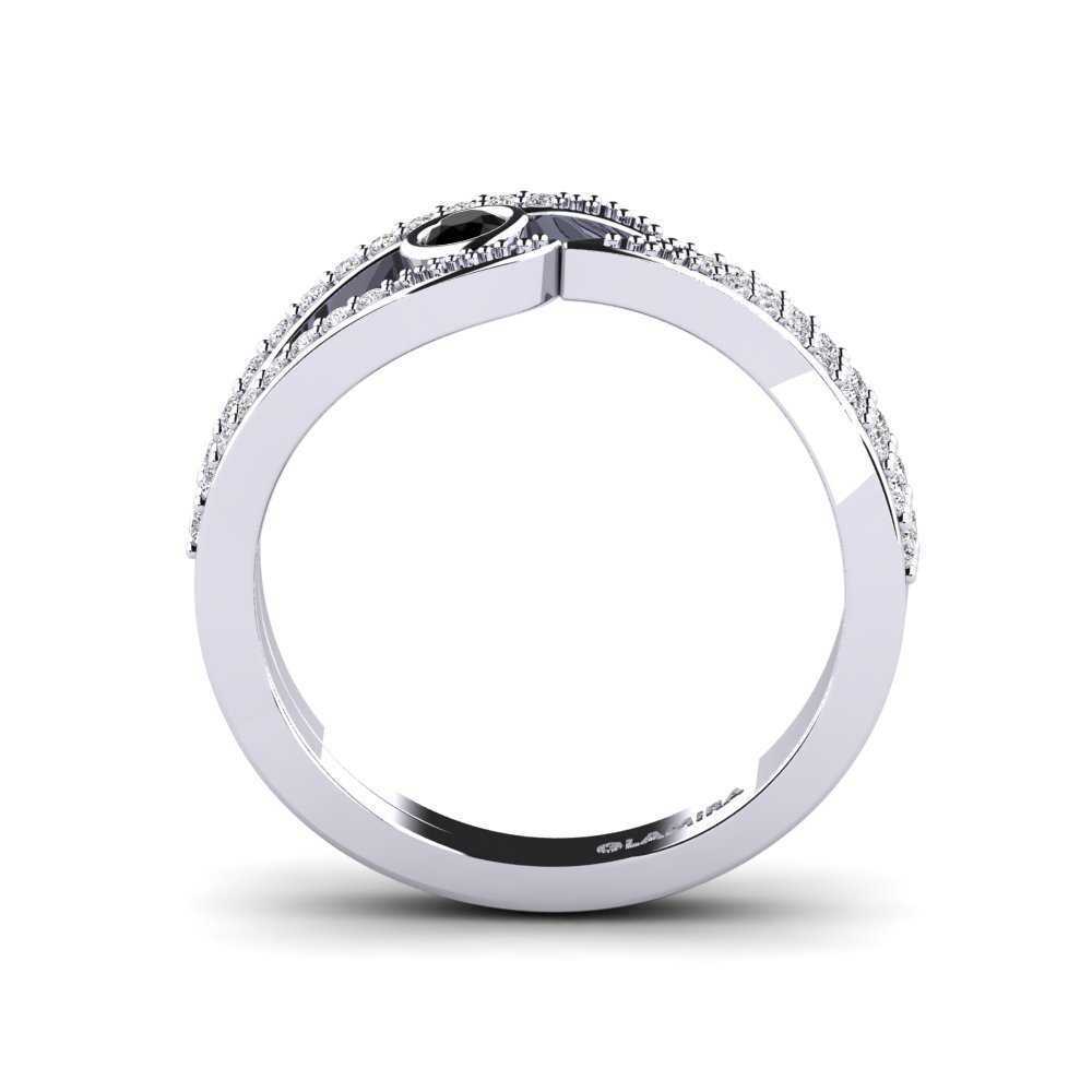 Black Diamond Engagement Ring Cosper