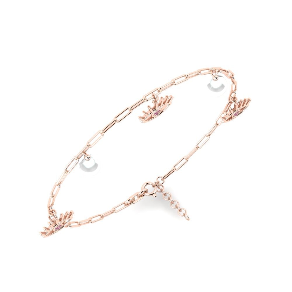 Rotgold 585 Rhodolit-Granat Damen armband Coulisel