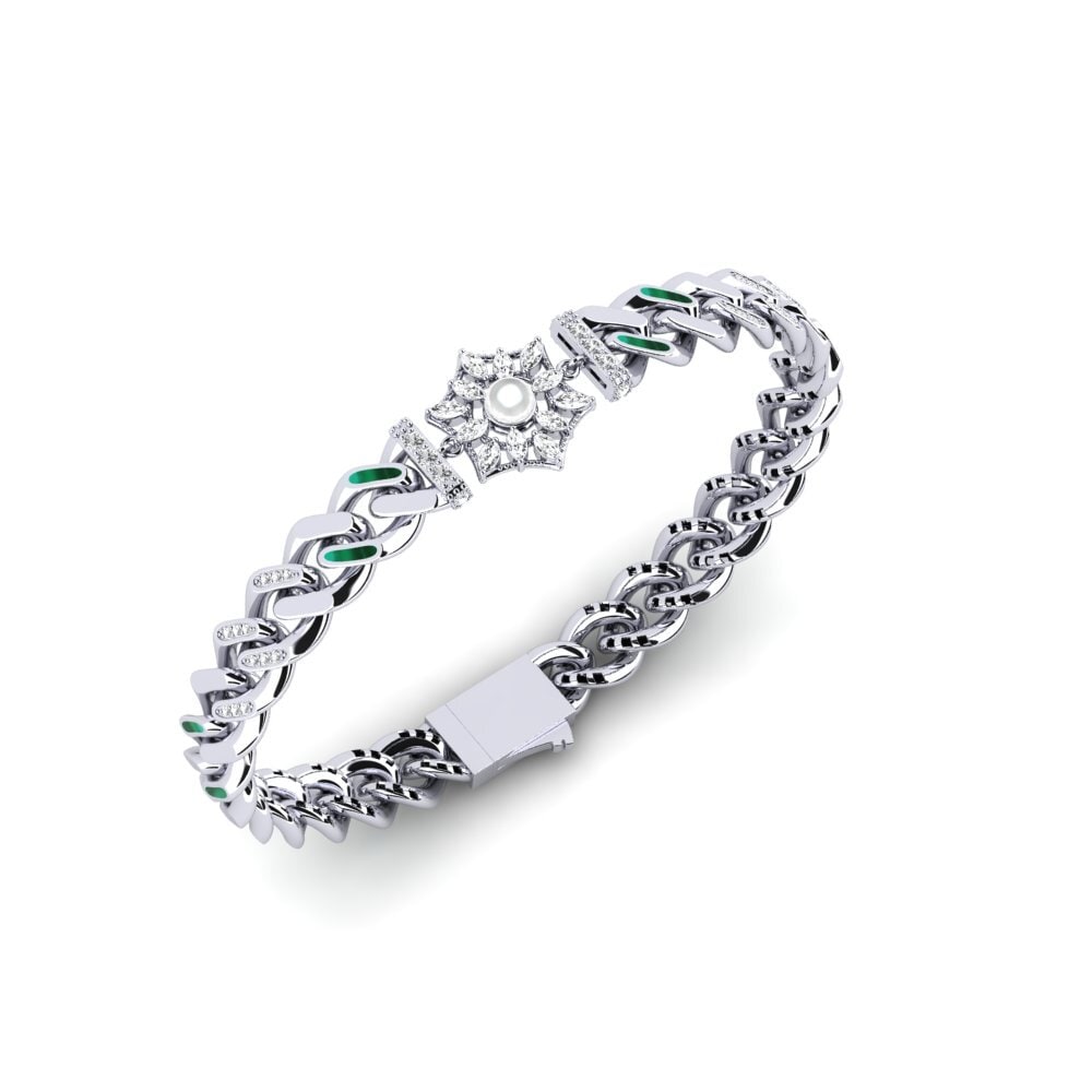 14ct White Gold White sapphire Women's Bracelet Erisse