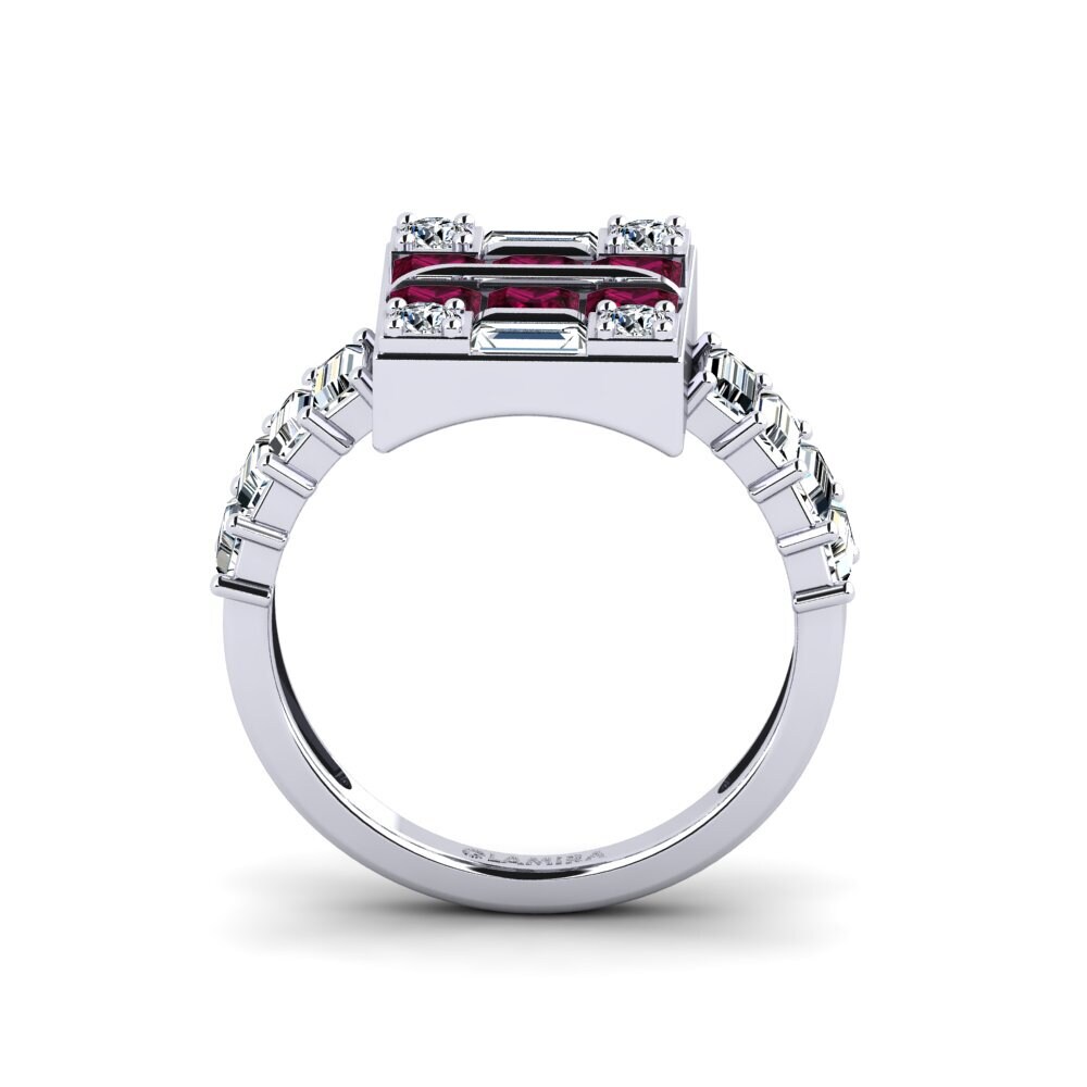 Rhodolite Garnet Engagement Ring Crampfish