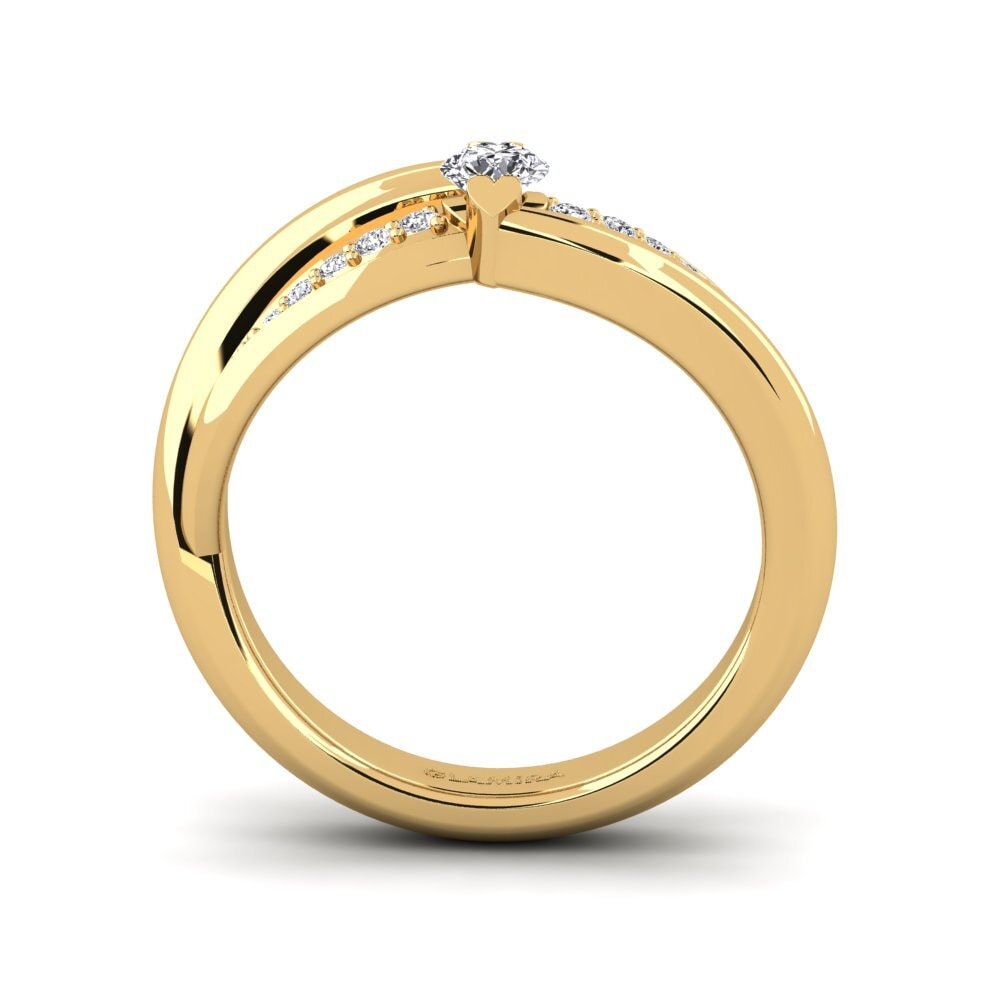 14ct Yellow Gold Engagement Ring Crece