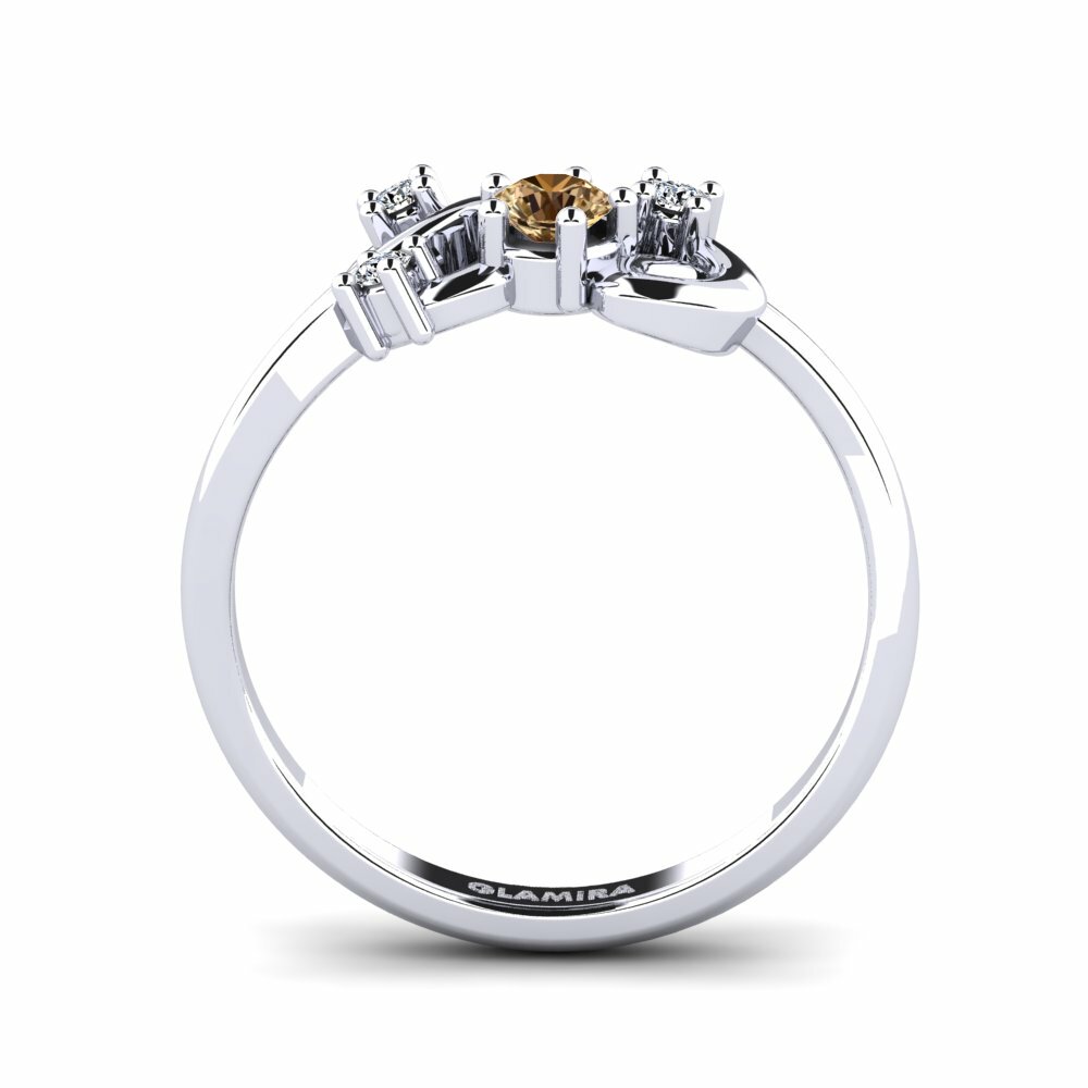 Diamant Brun Bague Crecy