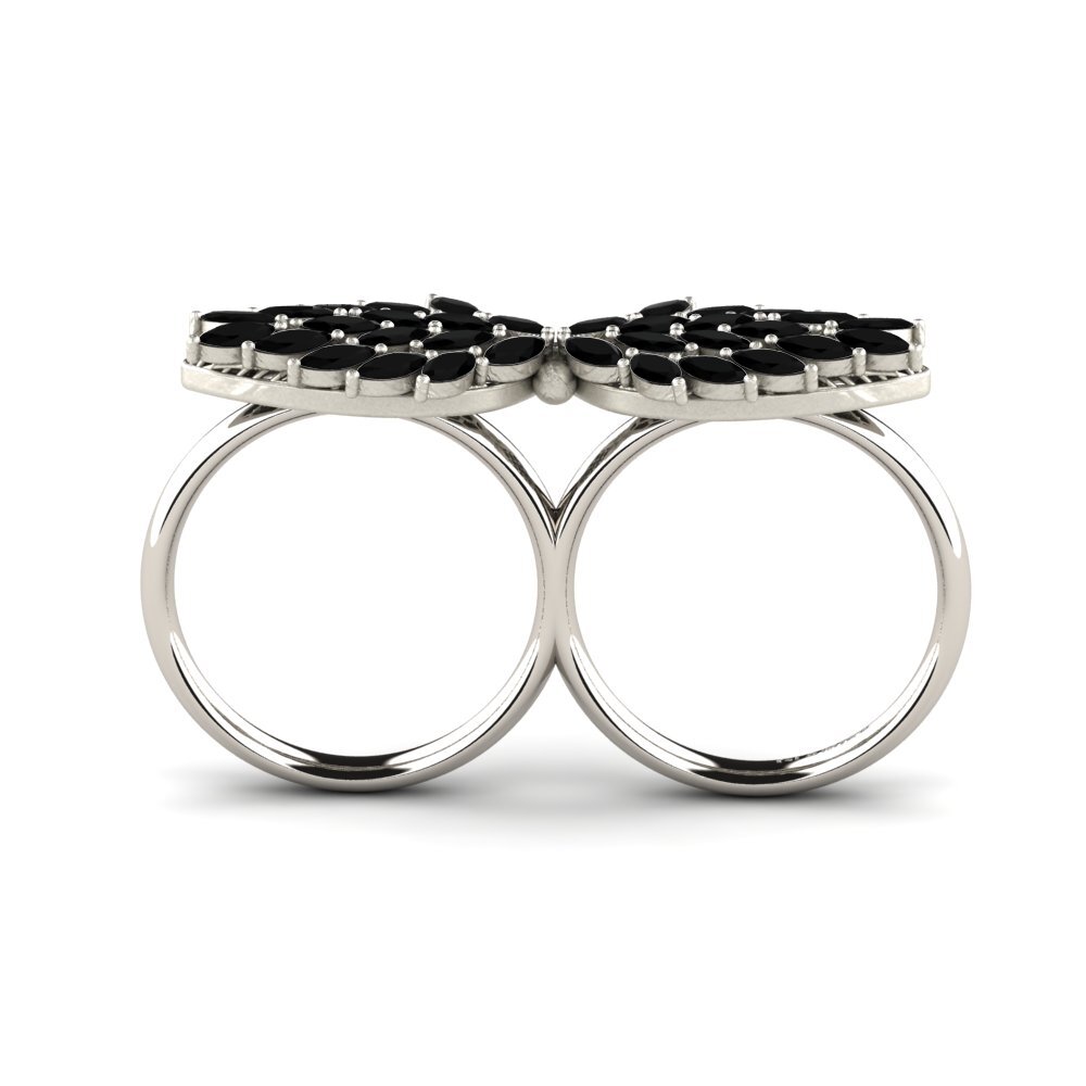 Zafiro negro Anillo Crephy
