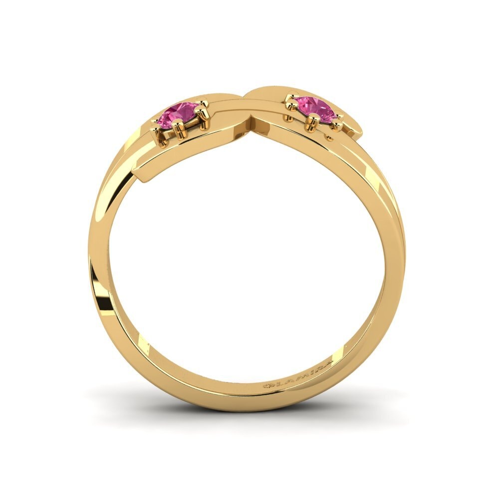 Pink Tourmaline Ring Cresting
