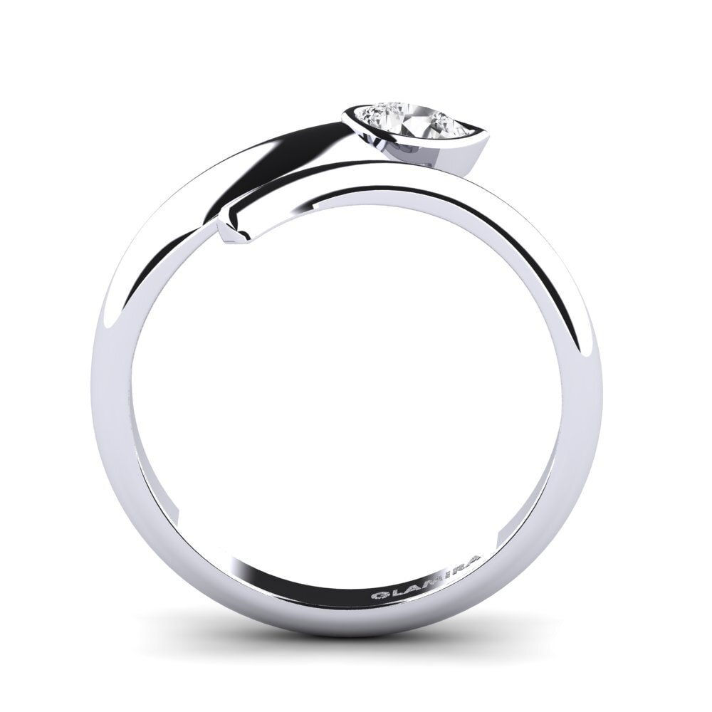 White sapphire Ring Crevaison