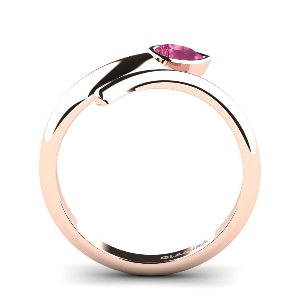 Rosa Turmalin Ring Crevaison