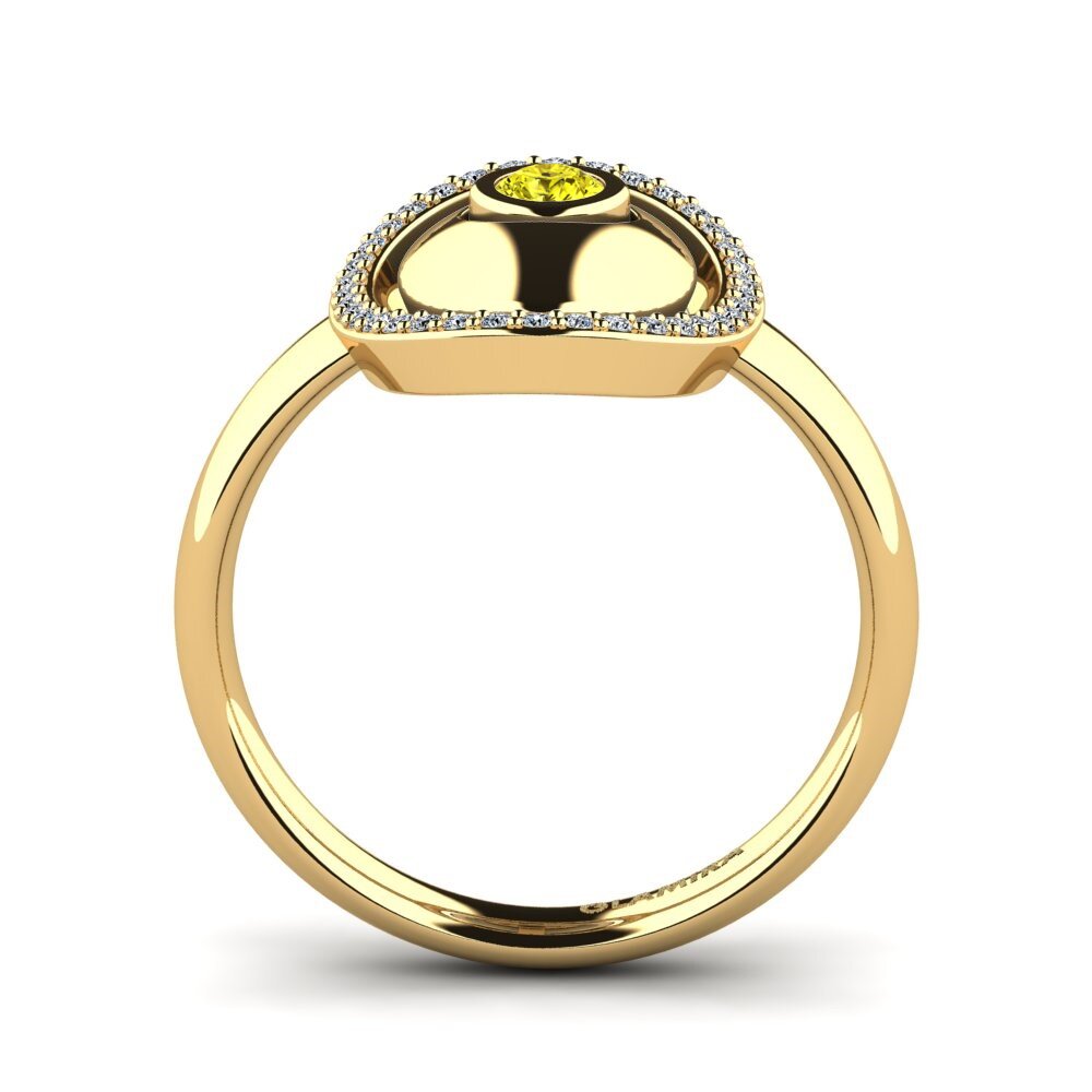 Yellow Diamond Ring Crisantemo