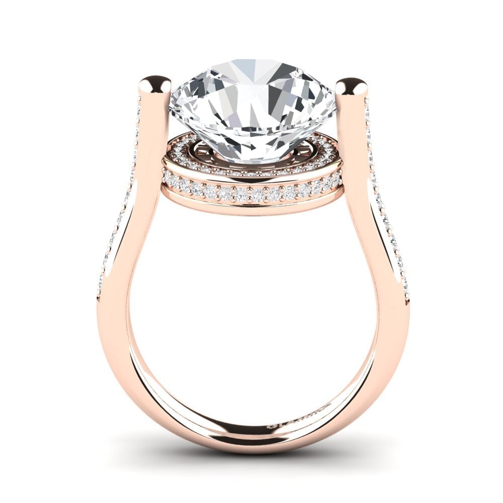 18k Oro Rosa Anillo Cristen