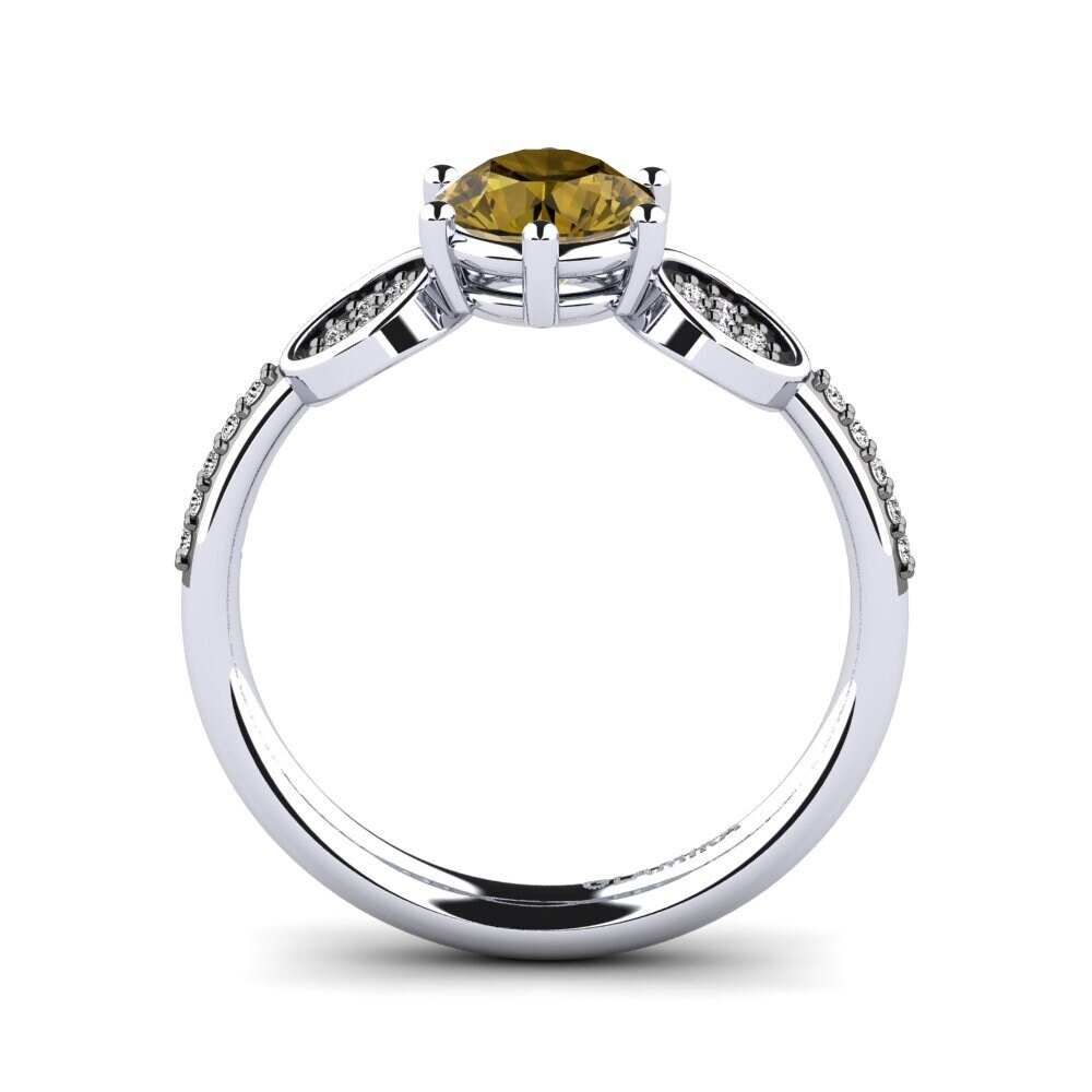 Circón Marrón Anillo de compromiso Cristie