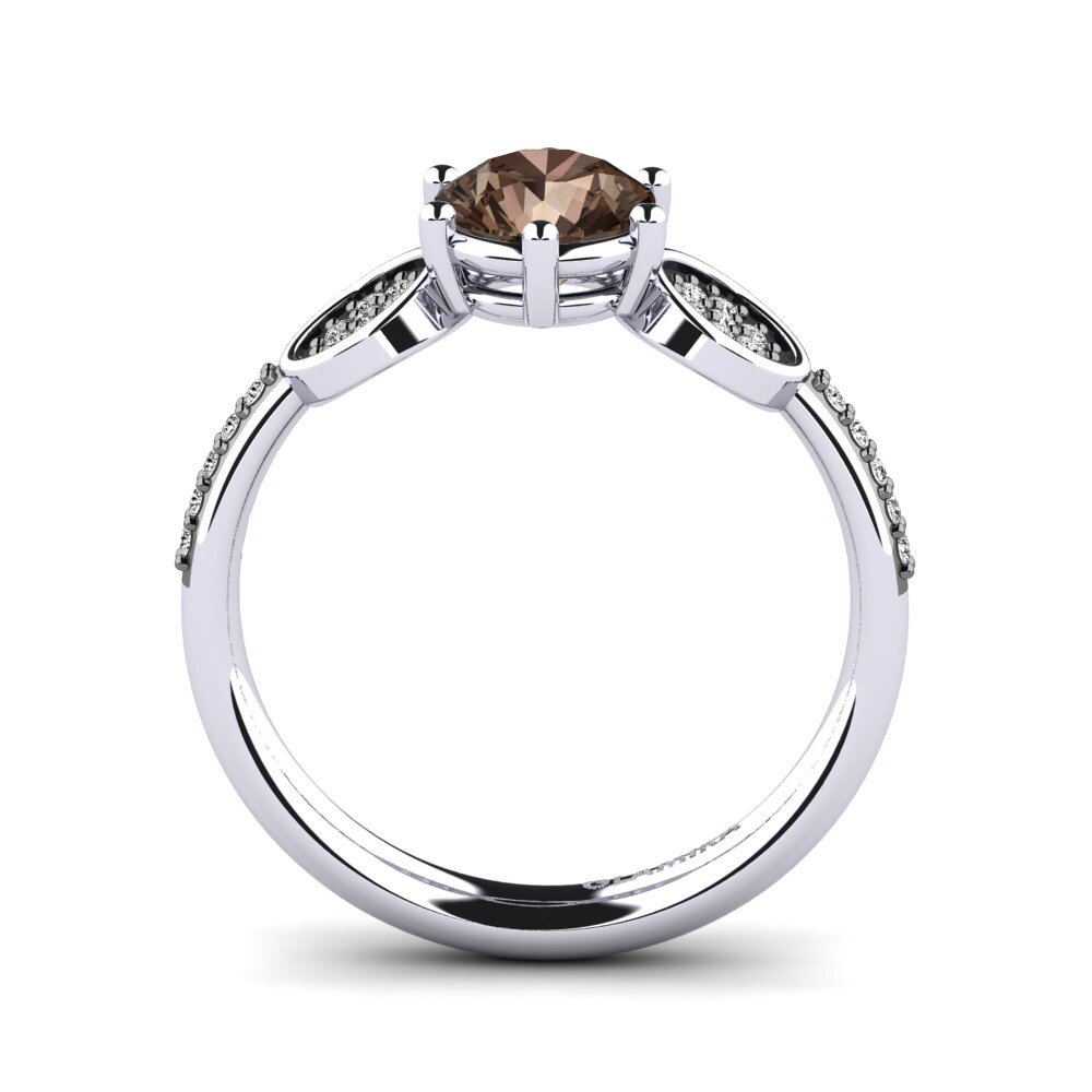 Smoky Quartz Engagement Ring Cristie