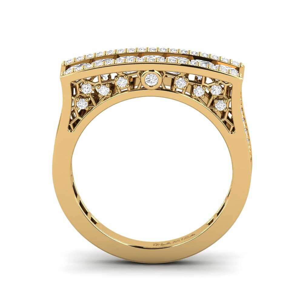 Weißer Saphir Ring Croskey