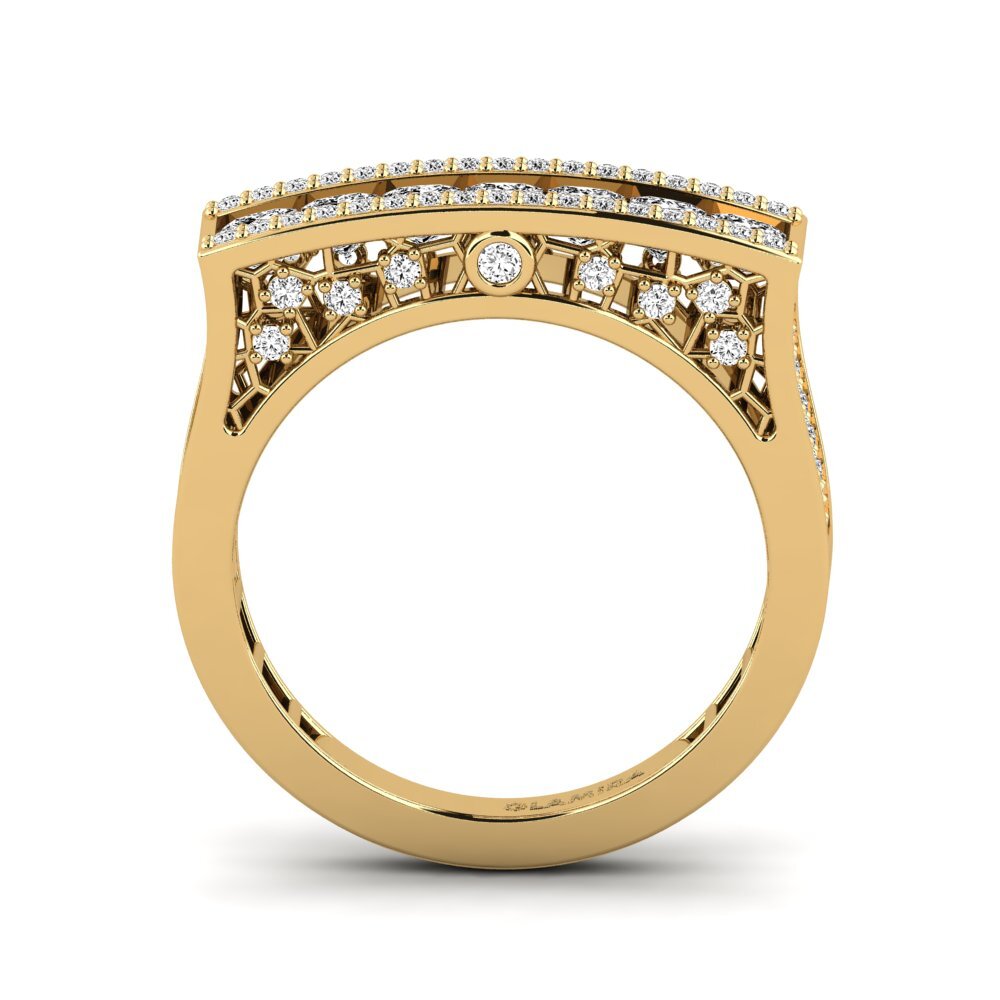 Princesa Moissanita Anillo Croskey