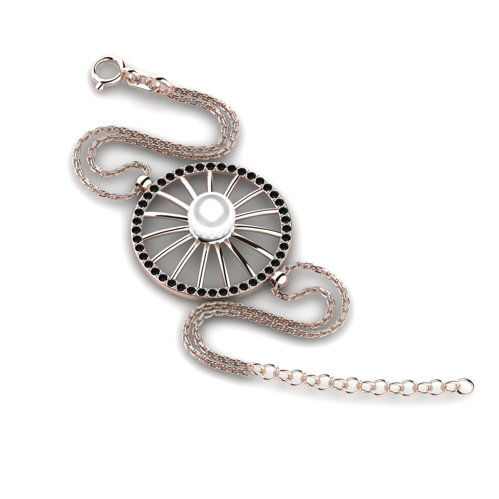 Round Black Diamond Women's Bracelet Crotty
