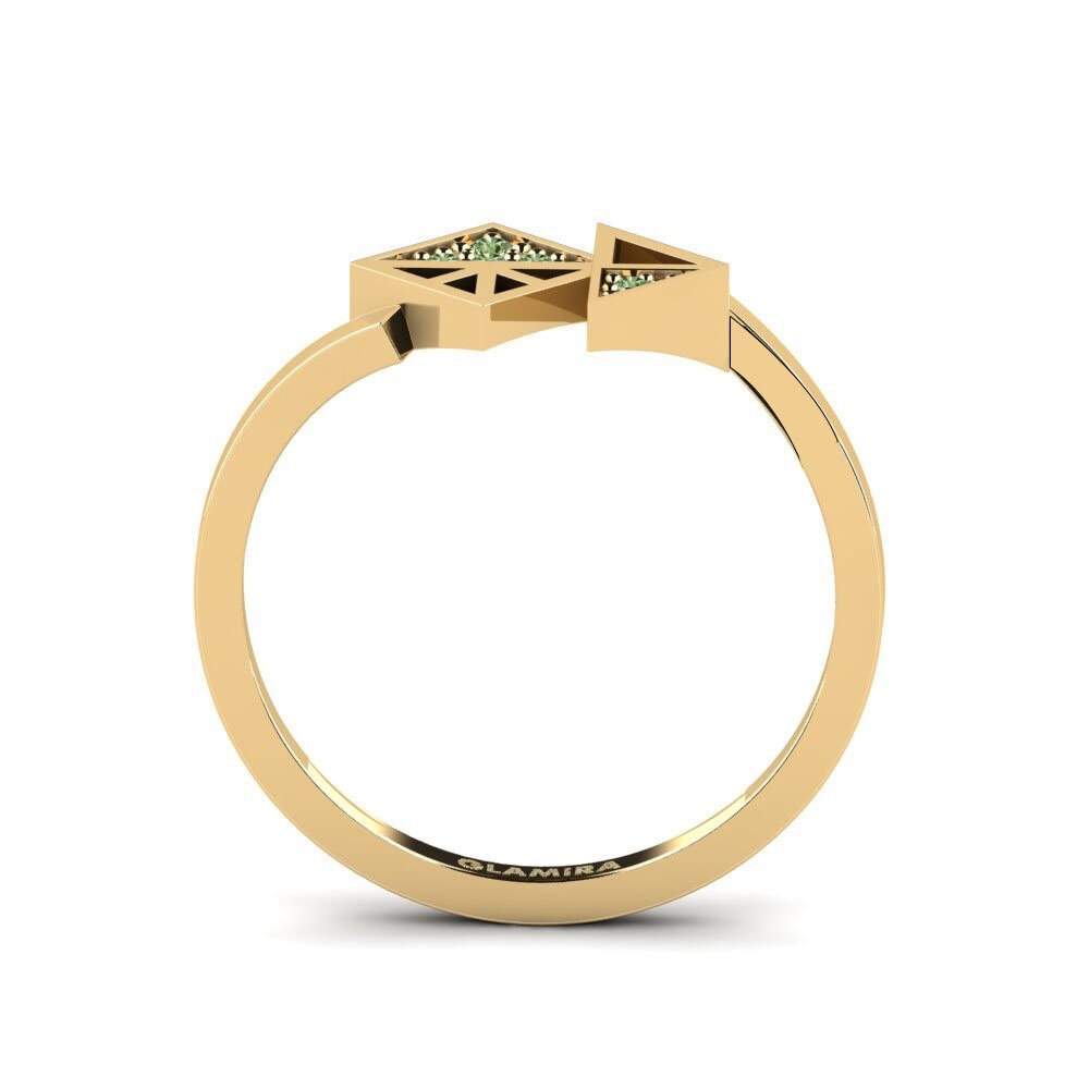 Diamante Verde Anel Cruelty