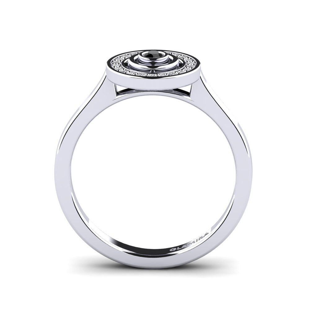 Black Diamond Engagement Ring Crvecoeur