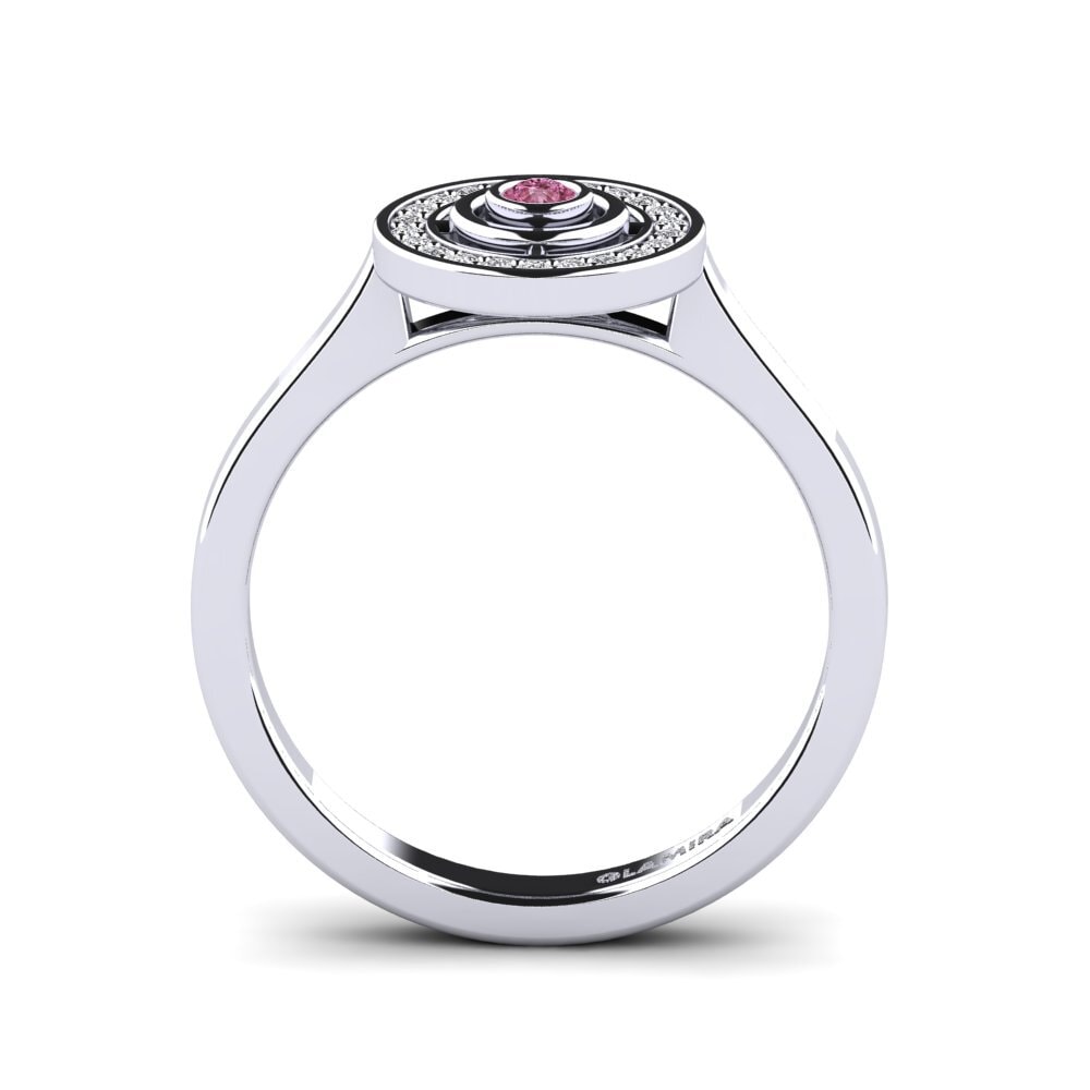 Rhodolite Garnet Engagement Ring Crvecoeur