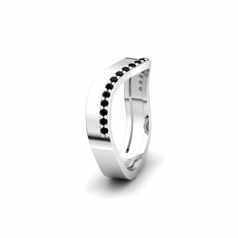 Black Sapphire Women's Wedding Ring Culleredo