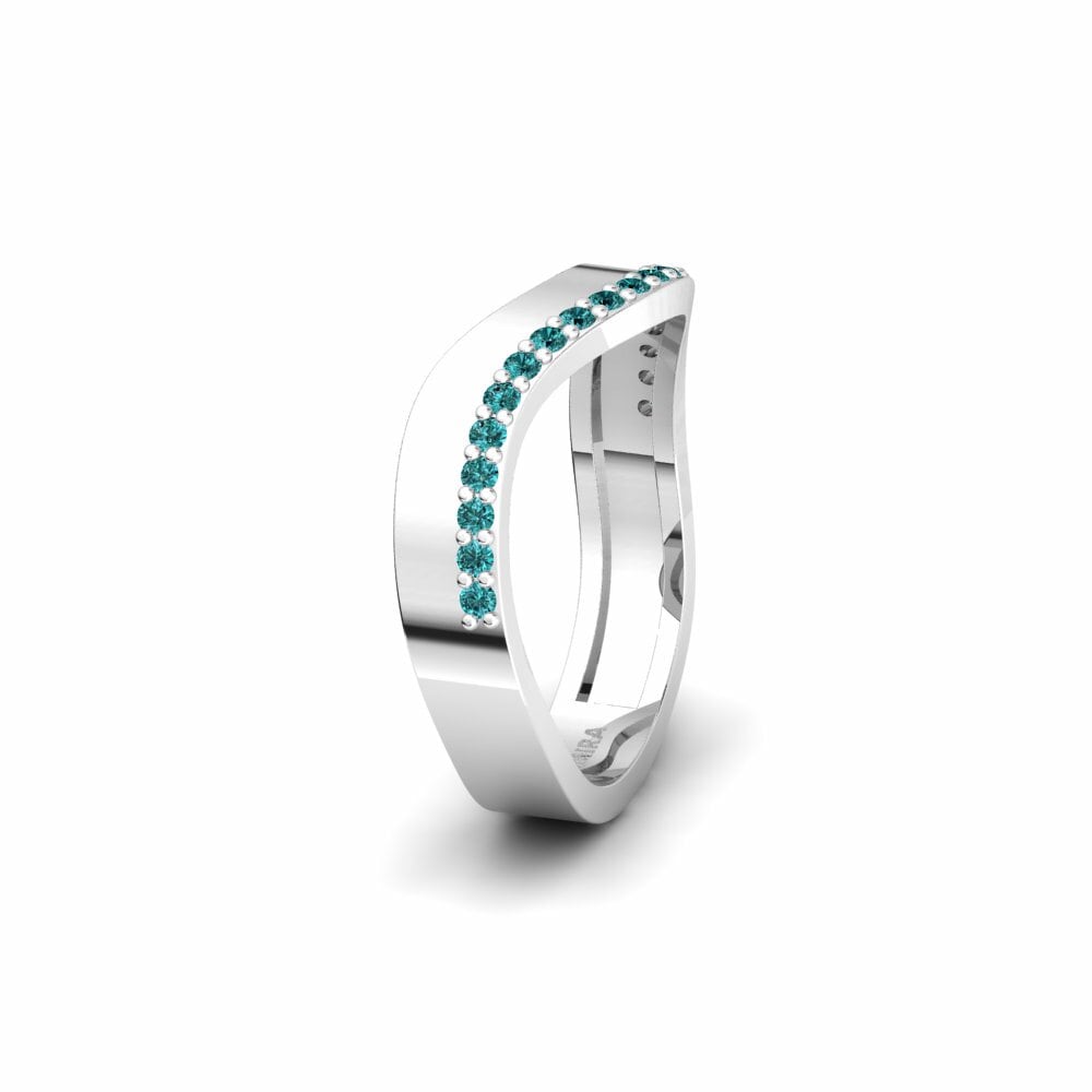 Diamant Bleu Alliance pour femme Culleredo