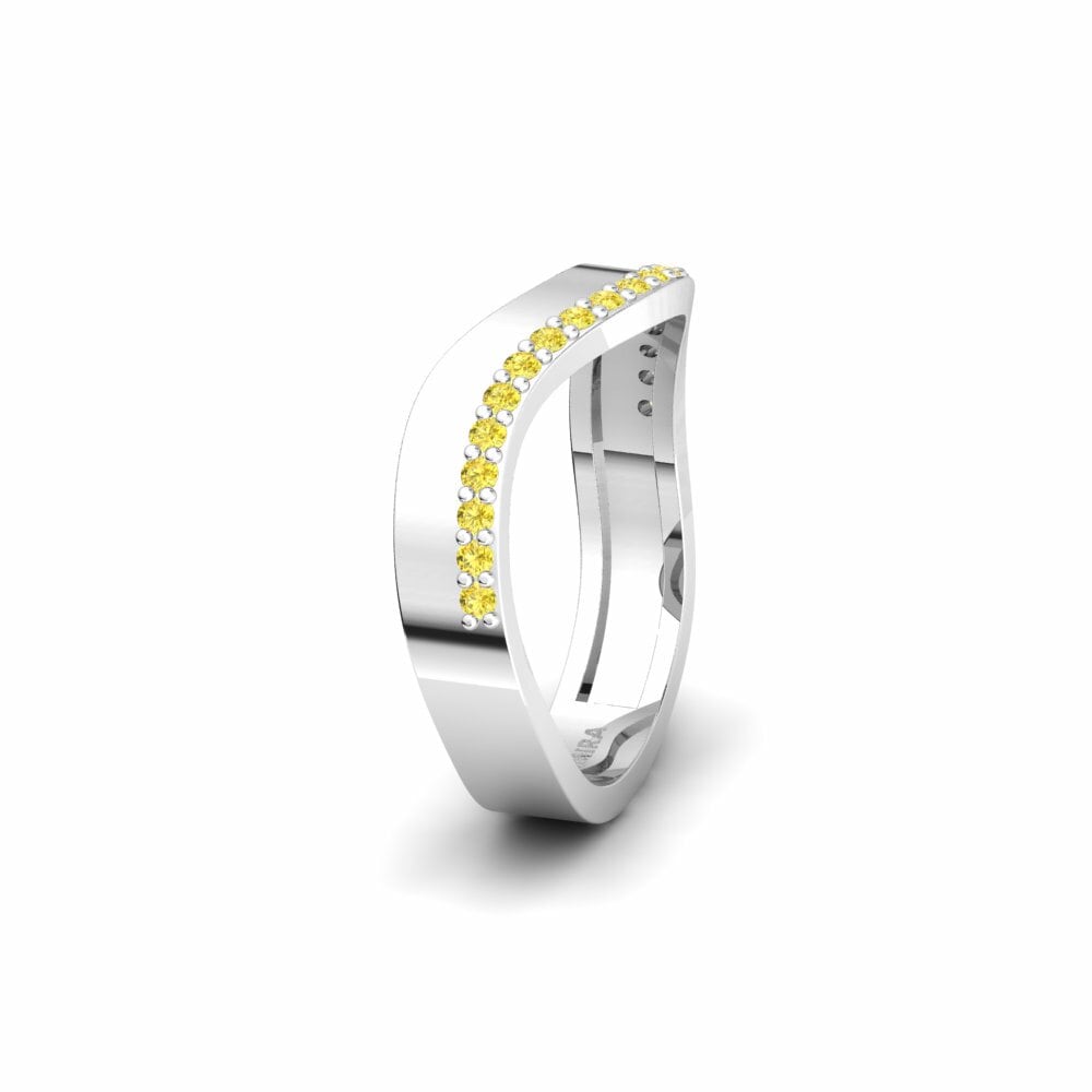 Anillo Boda Mujer Culleredo Zafiro amarillo