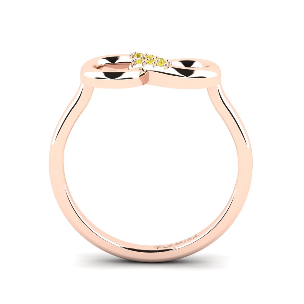 Gelber Saphir Ring Cunnette