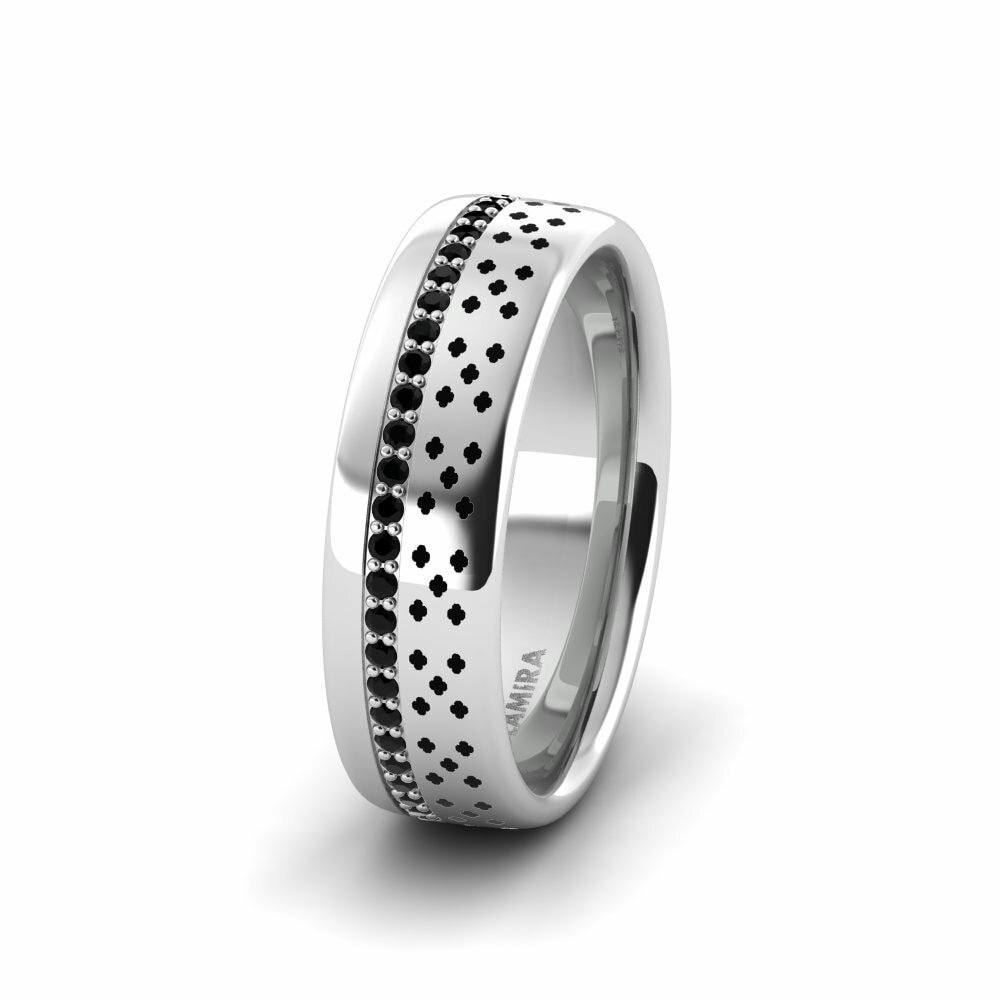 Saphir noir Alliance pour femme Cute Aim 6.0 mm