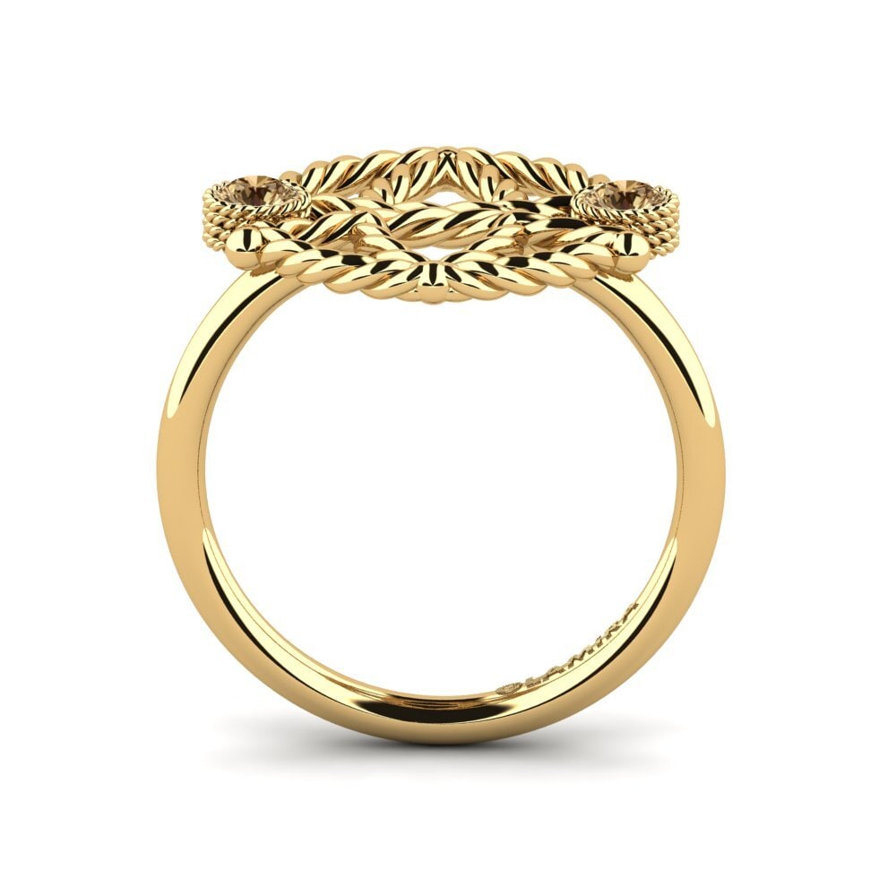 Diamante café Anillo Cygned