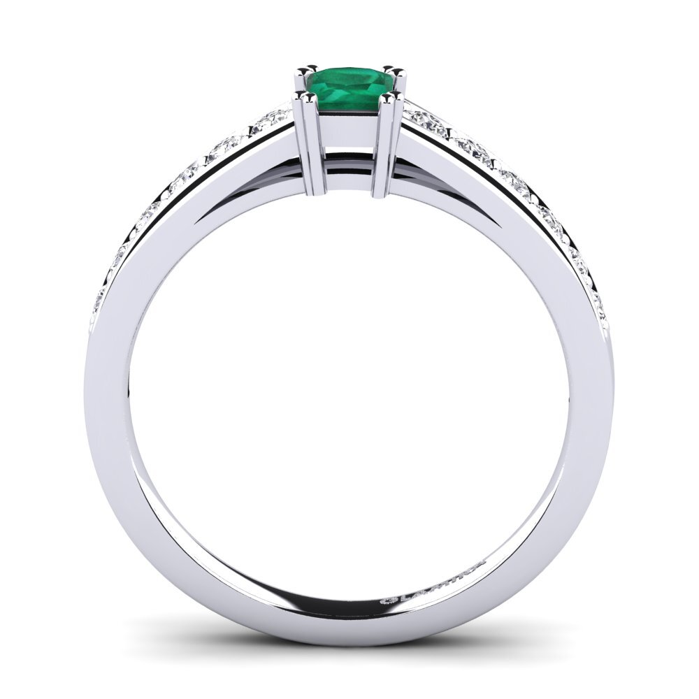 Emerald Engagement Ring Cynthia 0.27 crt