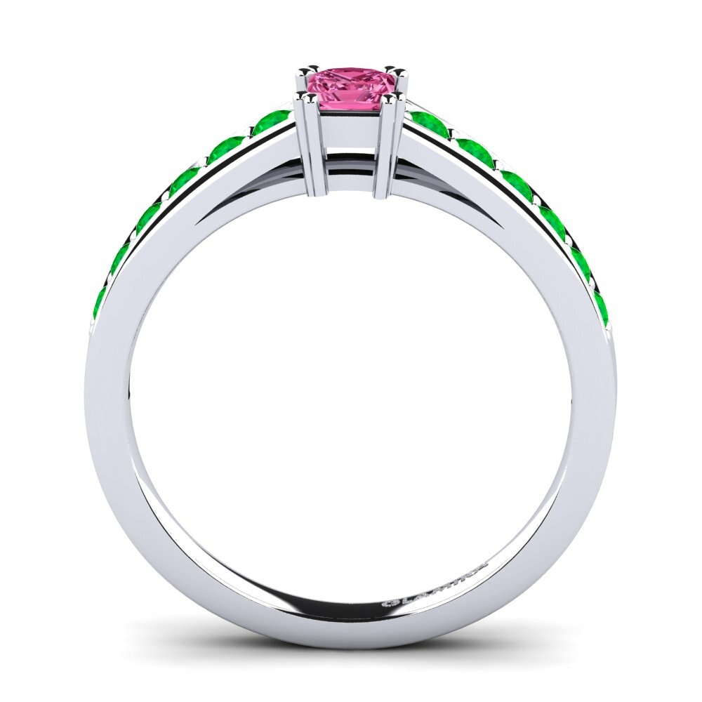 Bague de fiançailles Cynthia 0.27crt Tourmaline Rose