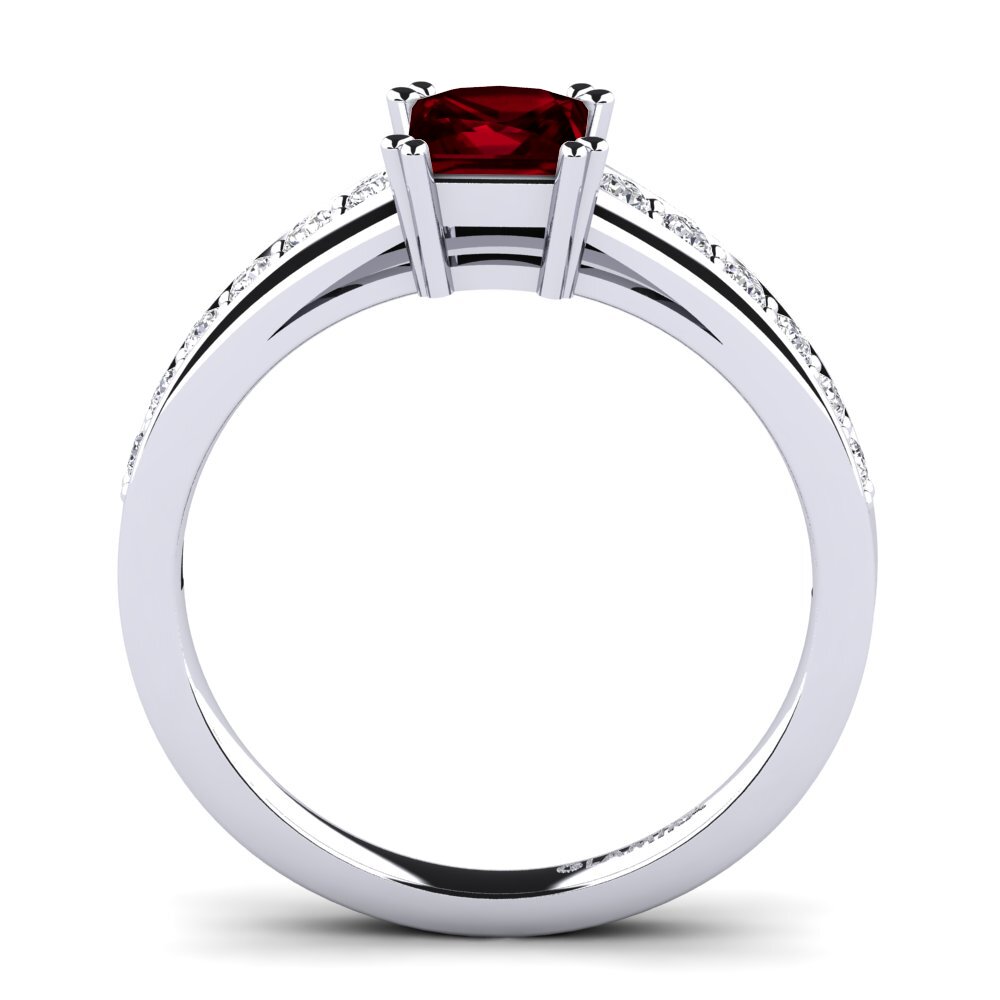 Garnet Engagement Ring Cynthia