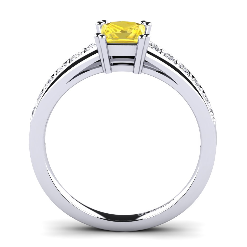 Yellow Sapphire Engagement Ring Cynthia