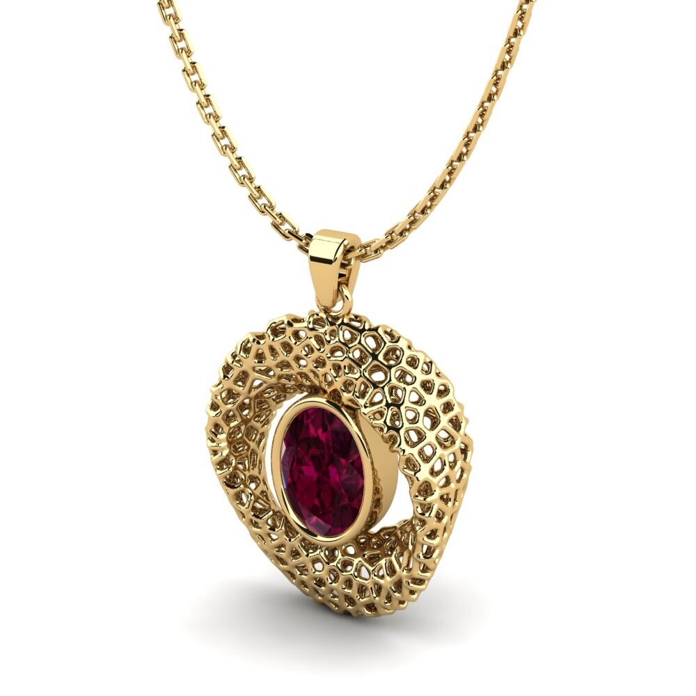Granate Rhodolite Colgante de Mujer Cypher