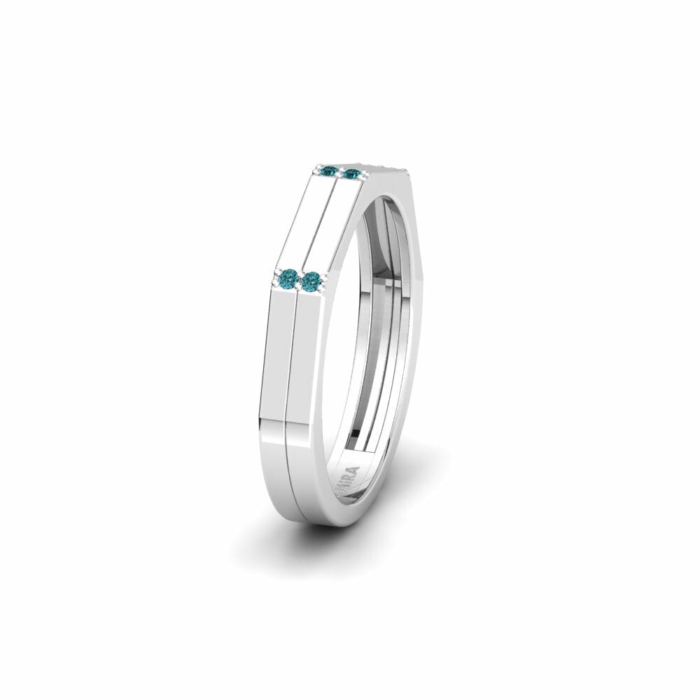 Diamant Bleu Alliance pour femme Czerwony