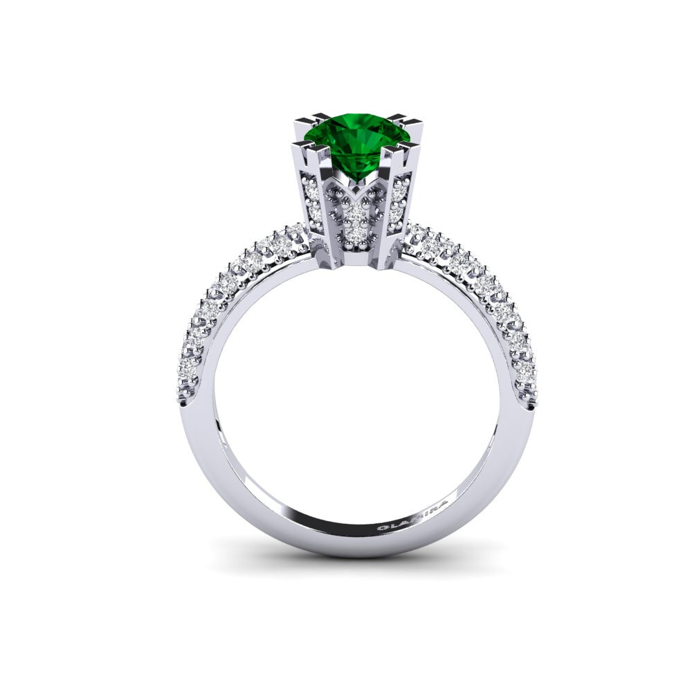 Green Zirconia Bridal Set Swanky Ring A