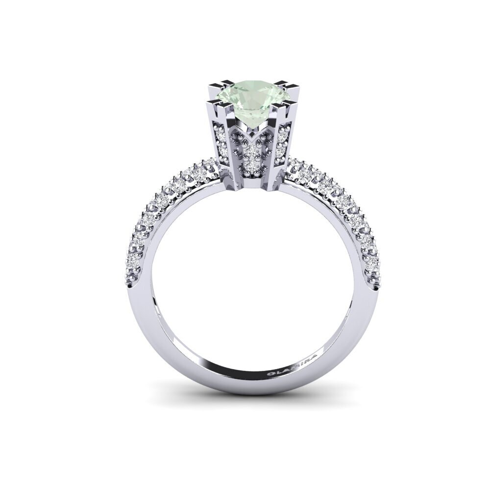 Green Amethyst Bridal Set Swanky Ring A