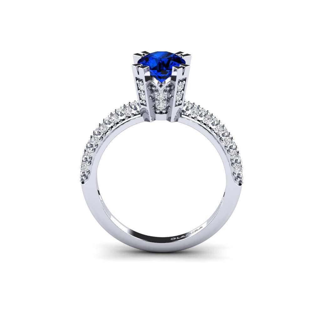 Sapphire (Lab Created) Bridal Set Swanky Ring A