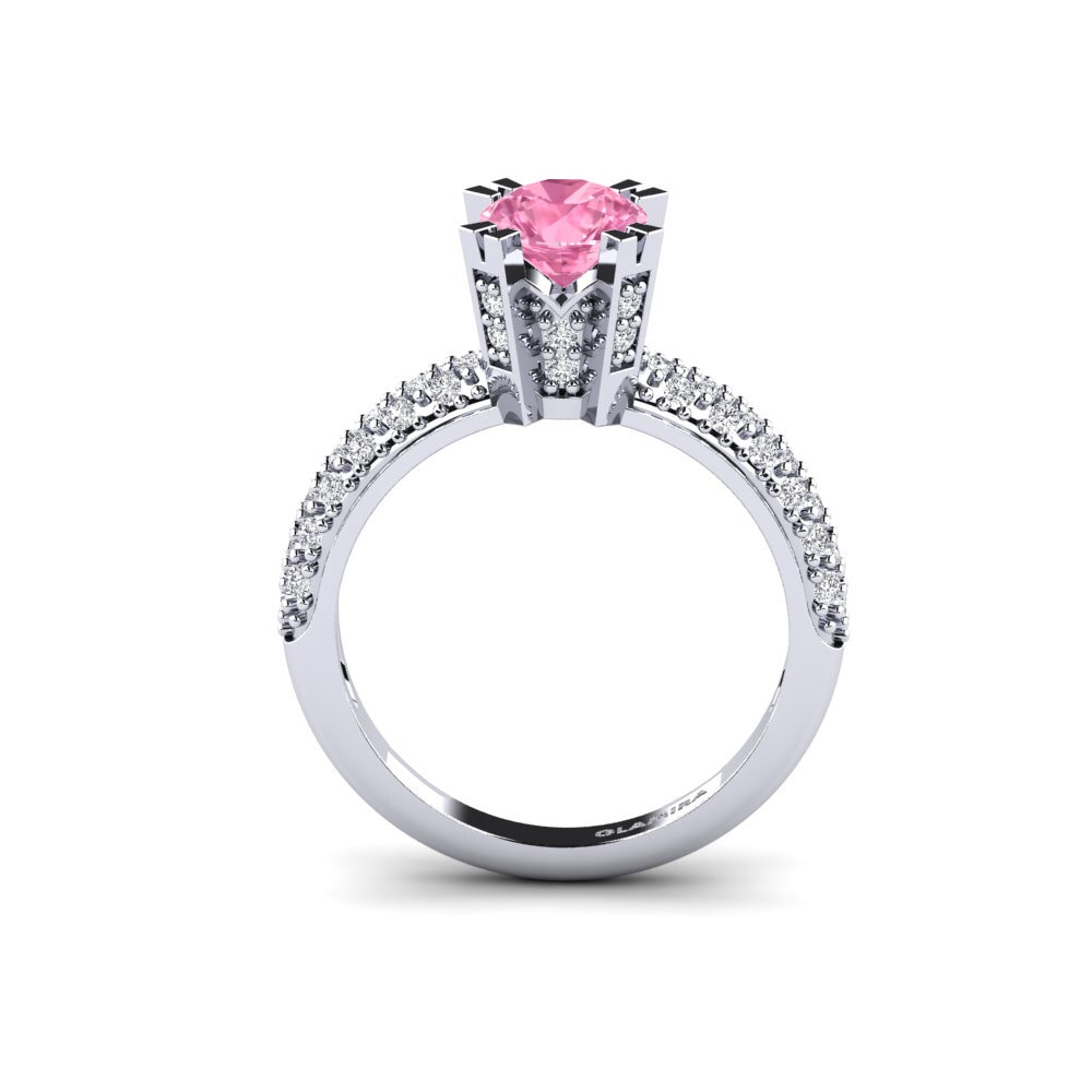 Pink Sapphire Bridal Set Swanky Ring A