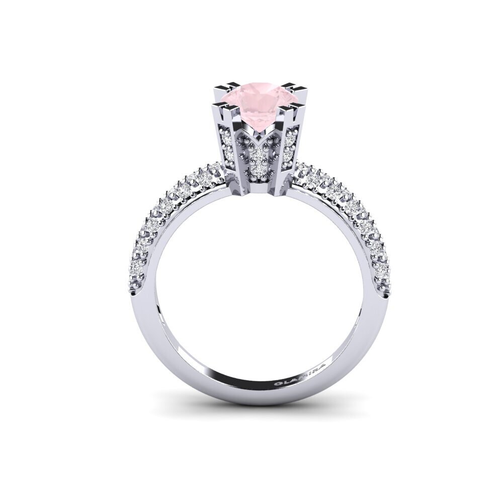 Rose Quartz Bridal Set Swanky Ring A