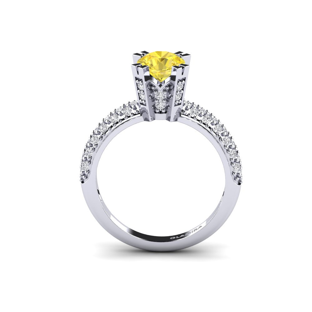 Yellow Sapphire Bridal Set Swanky Ring A
