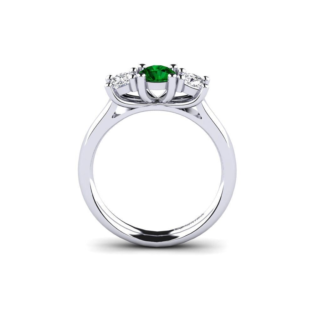 Zircônia Verde Bridal Set Lovebirds-Anel A
