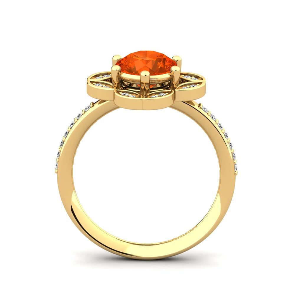 Ópalo Fuego Anillo Dabria