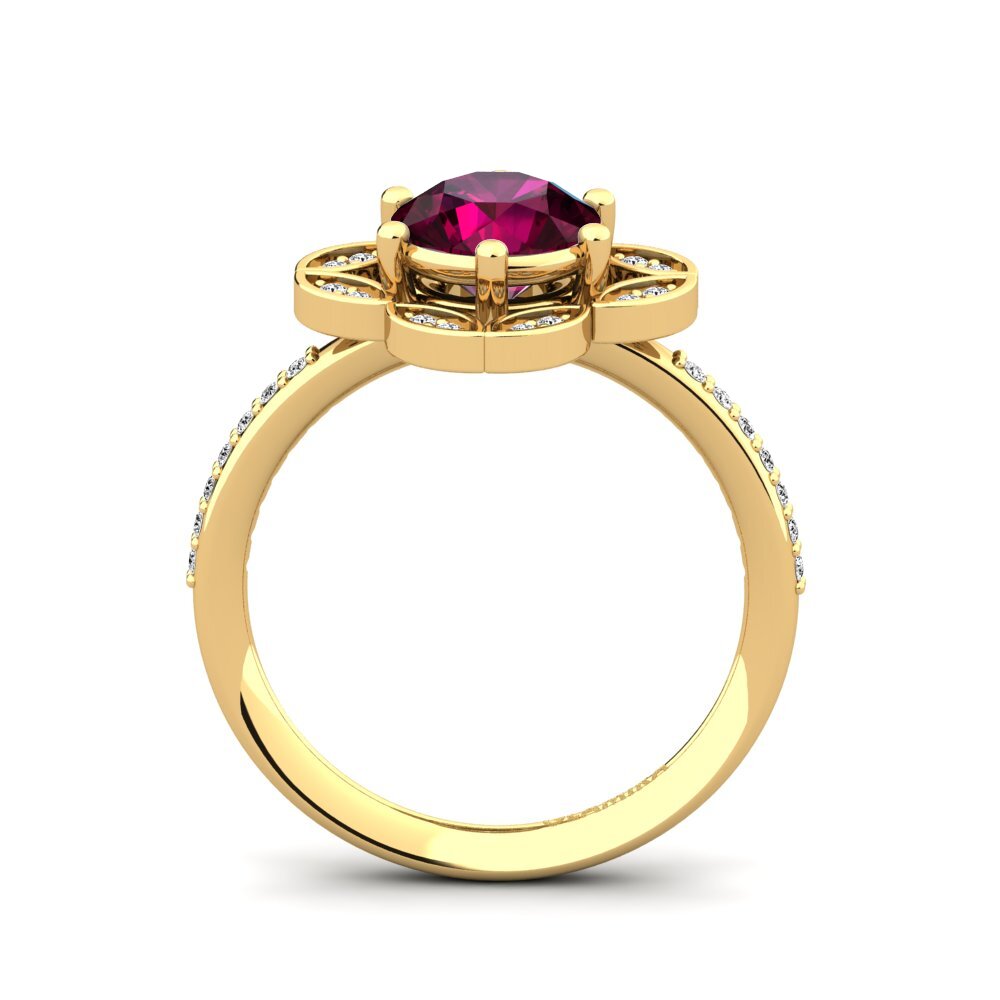Rhodolite Garnet Ring Dabria