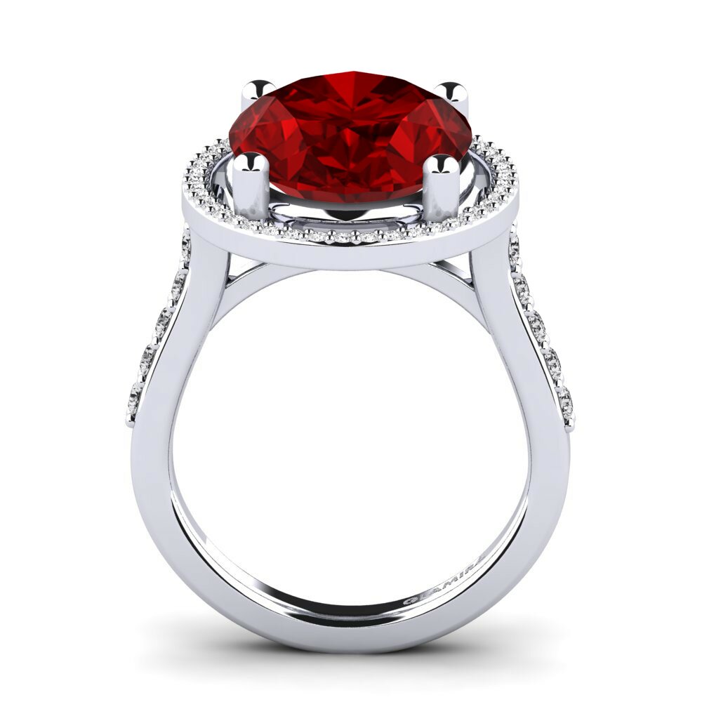 Rubis (créé en laboratoire) Bague Dacia