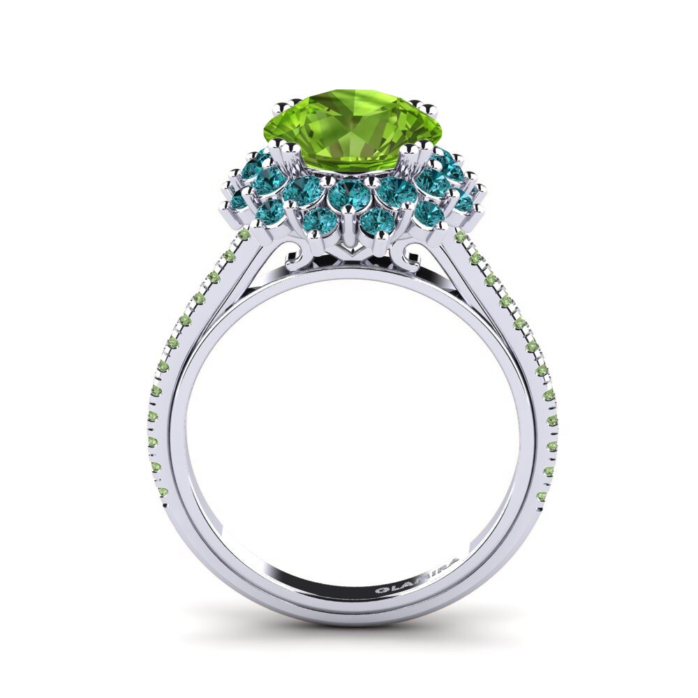Peridot Zásnubní prsten Daffney 3.0 crt
