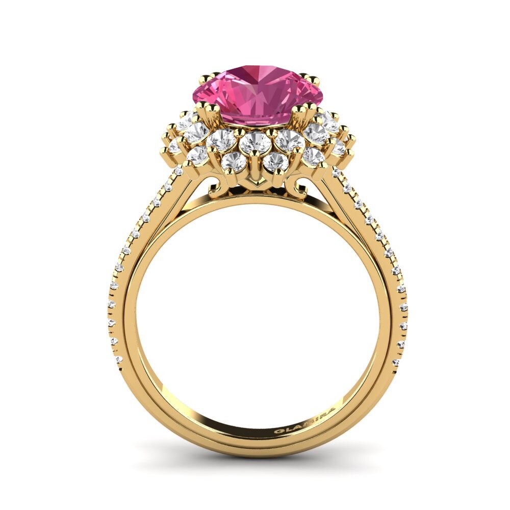 18ct Yellow Gold Engagement Ring Daffney 3.0 crt