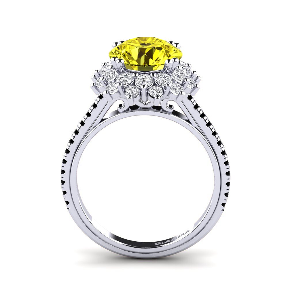 Diamante Amarillo Anillo de compromiso Daffney 3.0 crt